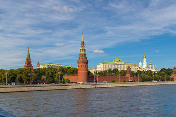 View of the Kremlin across the river. Moscow