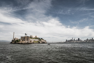 View of the Alcatraz Island, San Francisco, California