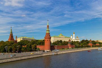 View of the Kremlin across the river. Moscow