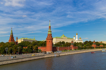 View of the Kremlin across the river. Moscow