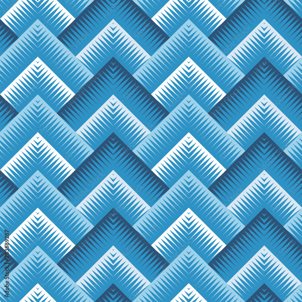 Poster abstract geometric pattern with many angles. optical illusion texture.