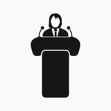 recommend clip art: Speaker icon. Flat style vector EPS.