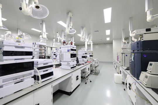 Drug manufacturing laboratory equipment.