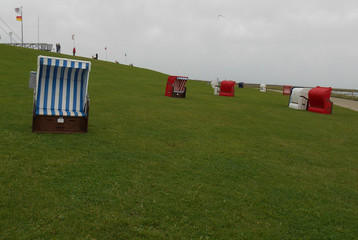 beach basket friesland lower saxon north sea 