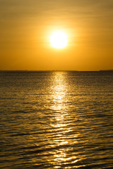 Obraz premium Sunset on sea in Zanzibar