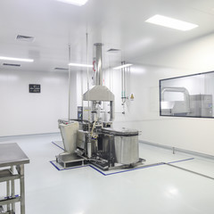 Drug manufacturing laboratory equipment.