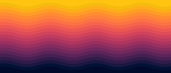 Colorful wave background. Vector illustration. - obrazy, fototapety, plakaty