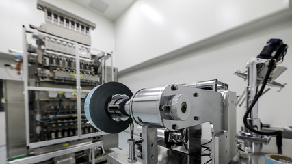 Drug manufacturing laboratory equipment.