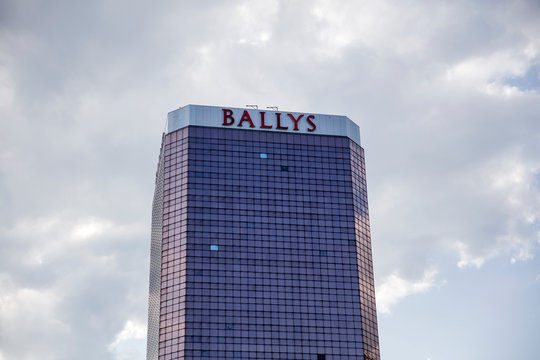 Detail of Bally's Atlantic City hotel and casino in Atlantic City. Hotel was opened at 1979 and have 1753 rooms.