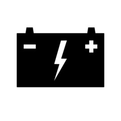 Fototapeta premium Automotive battery icon. Battery for cars, trucks and other motor vehicles. Vector Illustration