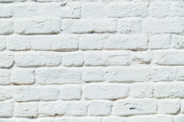 Old white brick wall texture