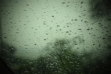 rain drops on the window