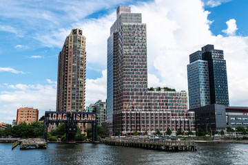Skyline of skyscrapers in New York City, USA