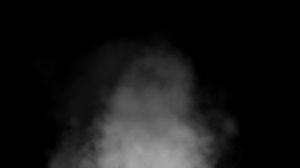 Close up of steam smoke on black background. Smoke stock image.Smoke cloud. Fog clouds, smoky mist and realistic cloudy effect. Condensation smoke effects, ashes mist texture or toxic gas.