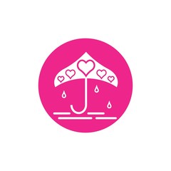 Obraz premium Umbrella logo template vector icon illustration design