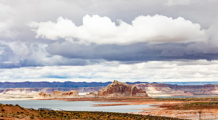 Cloudscape over Lake Powell Arizona and Utah USA