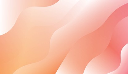 Wavy Background. For Design Flyer, Banner, Landing Page. Vector Illustration with Color Gradient.