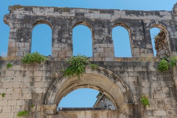 Old roman palace in Split in Croatia