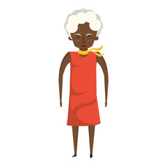 grandparent senior old grandmother cartoon