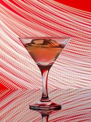 cocktail, martini, drink, glass, alcohol, red, beverage, 
