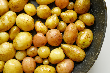 Roasted potatoes in the skin