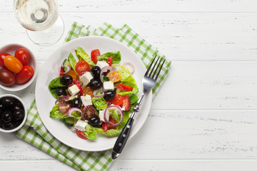Greek salad plate