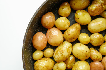 Roasted potatoes in the skin