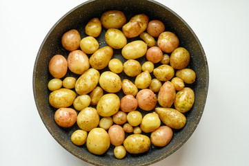 Roasted potatoes in the skin