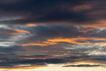 Fototapeta na wymiar Dramatic skies over Charlottetown Prince Edward Island