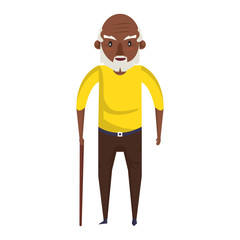 grandparent senior old grandfather cartoon