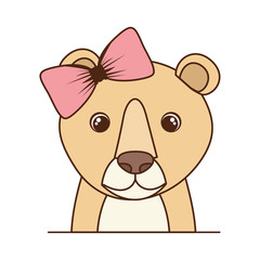 cute and adorable tiger with white background