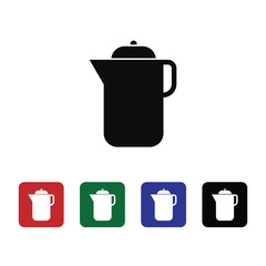 French, tea vector icon. Element of kitchen for mobile concept and web apps illustration. Thin flat icon for website design and development, app development. Premium icon