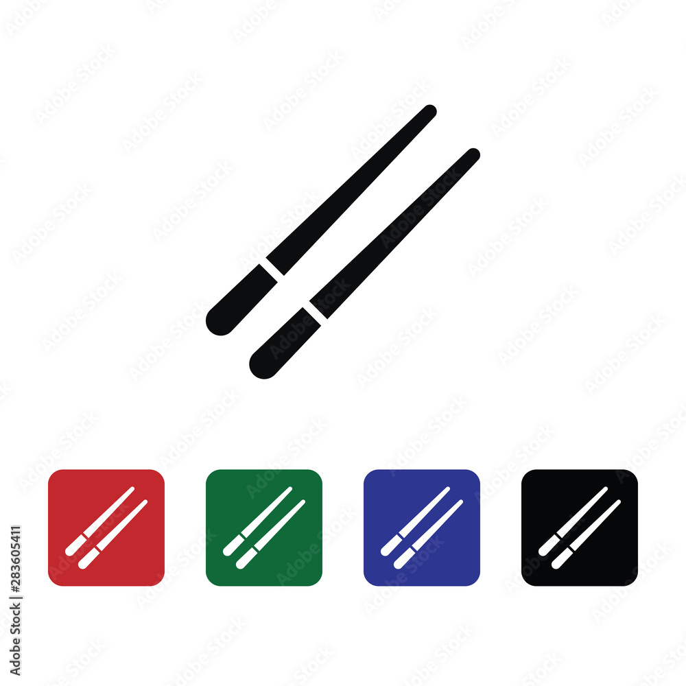 Poster chinese, chopsticks vector icon. element of kitchen for mobile concept and web apps illustration. th