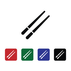 Chinese, chopsticks vector icon. Element of kitchen for mobile concept and web apps illustration. Thin flat icon for website design and development, app development. Premium icon