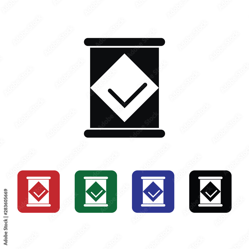 Poster canned, condensed, milk vector icon. element of kitchen for mobile concept and web apps illustration