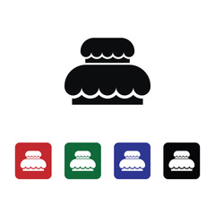 Cake, desert vector icon. Element of kitchen for mobile concept and web apps illustration. Thin flat icon for website design and development, app development. Premium icon