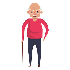 grandparent senior old grandfather cartoon