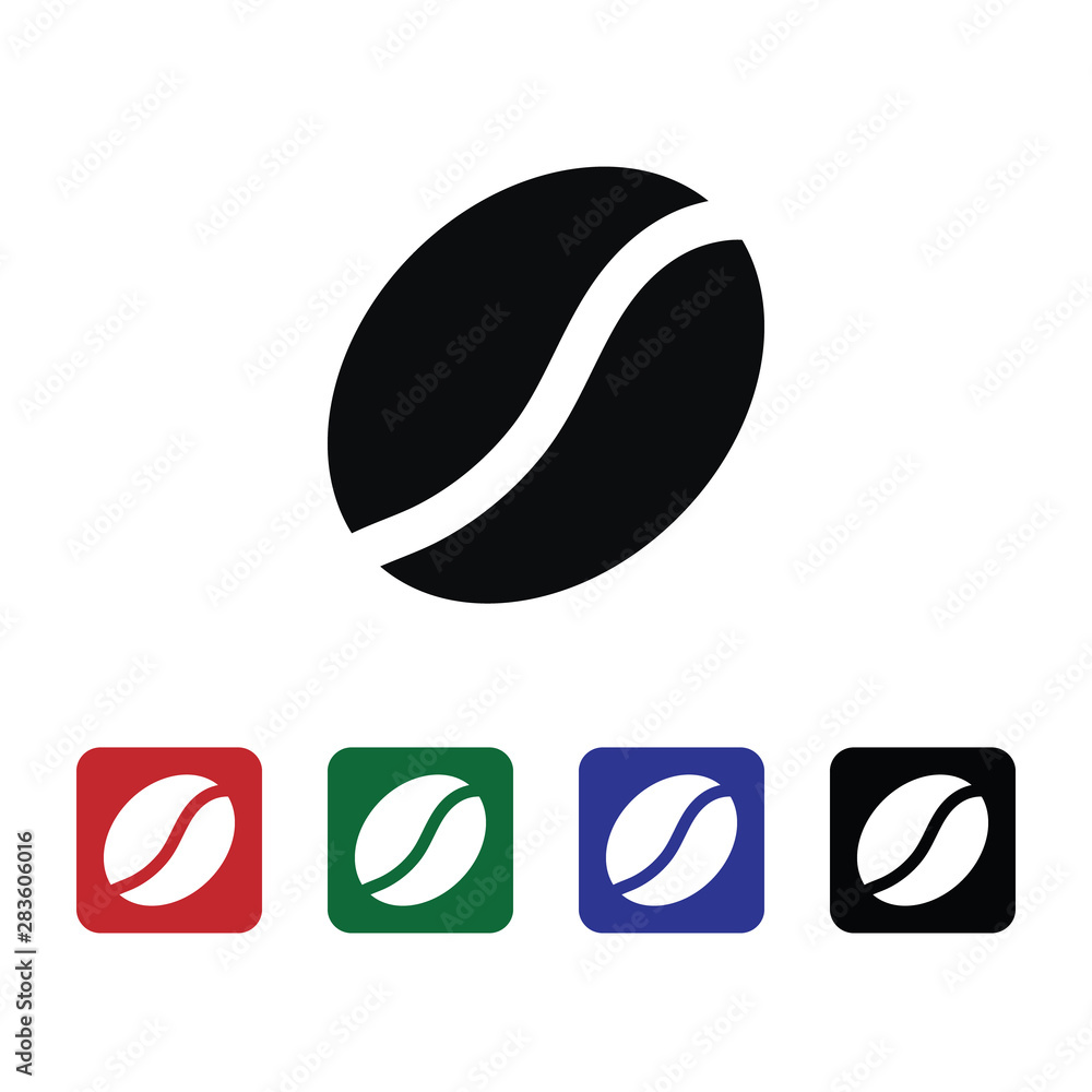 Poster coffee, grains vector icon. element of kitchen for mobile concept and web apps illustration. thin fl