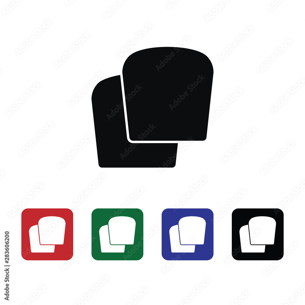Poster bread vector icon. element of kitchen for mobile concept and web apps illustration. thin flat icon f