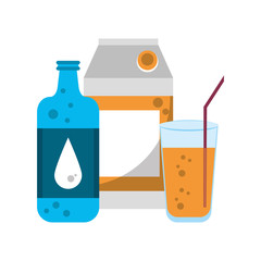 healthy diet drinking lifestyle cartoon