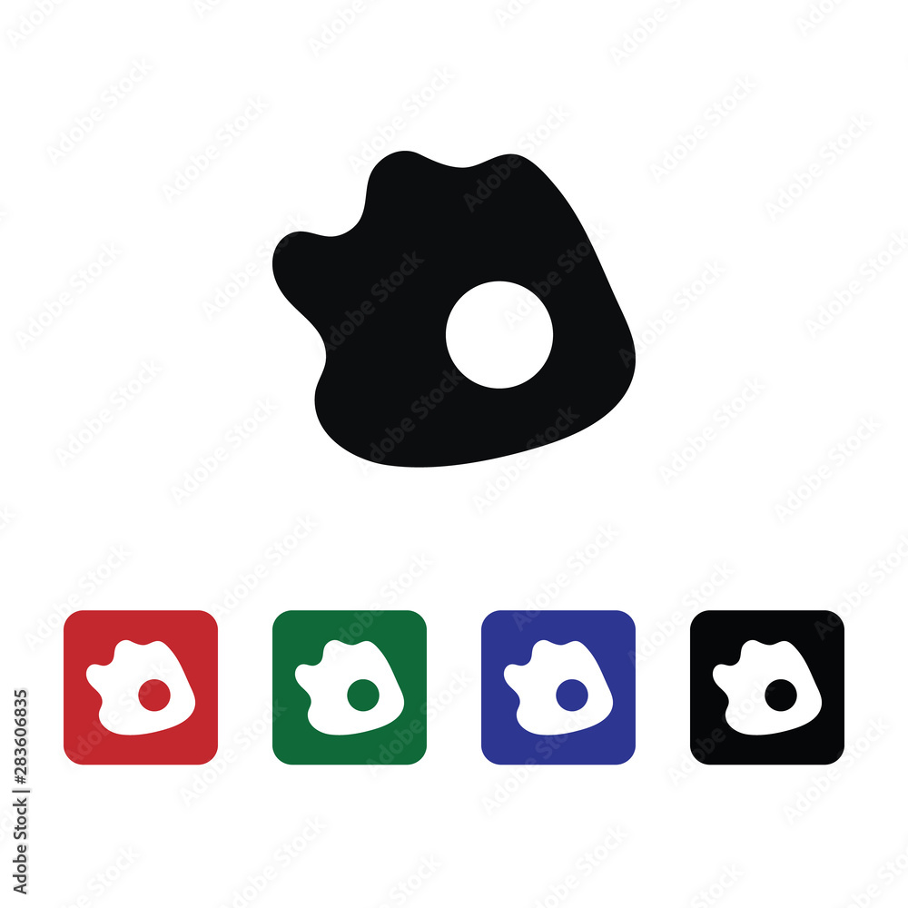 Poster egg, omelet vector icon. element of kitchen for mobile concept and web apps illustration. thin flat 