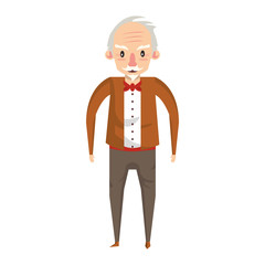 grandparent senior old grandfather cartoon