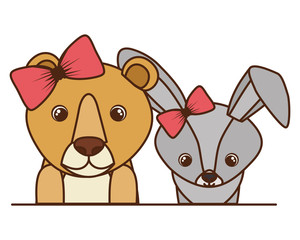 card of celebration with animals