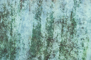 Green grunge painted wall surface worn weathered dirty old rough vintage background surface texture