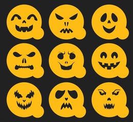 halloween pumpkin jack stencil art set