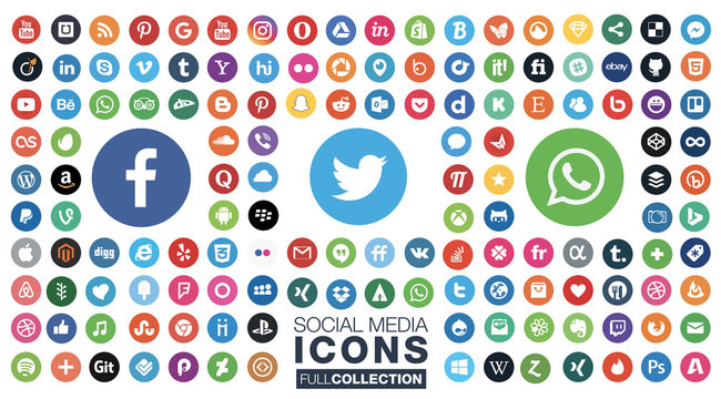 all social media icons