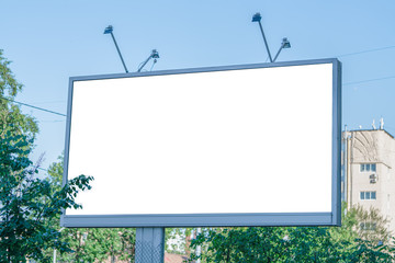 large billboard in the city mockup