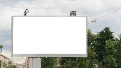 large billboard in the city mockup
