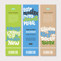 Hand drawn Quotes about Vacation