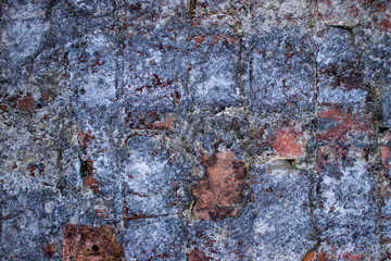 Blue worn grunge texture background weathered vintage surface